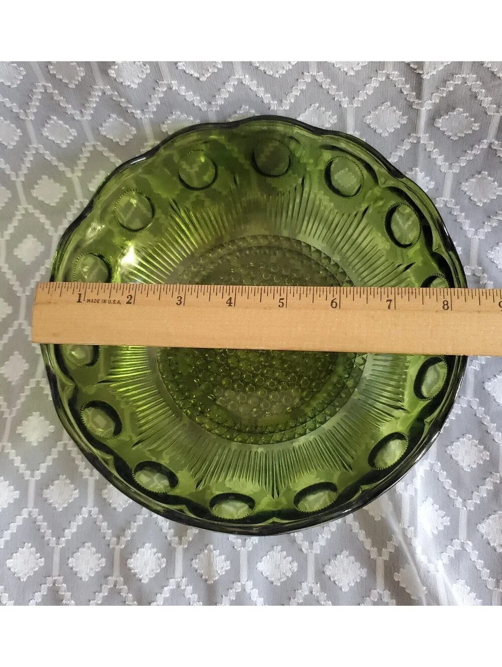 Green Bartlett Collins Bulls Eye Bowl